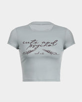 Italic Printed Casual Top